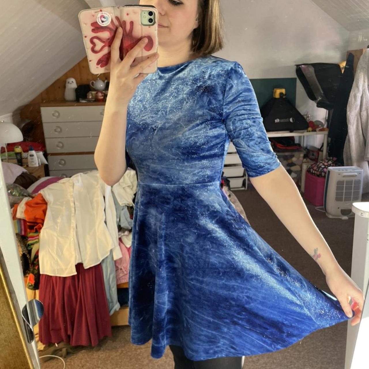 American apparel blue outlet dress