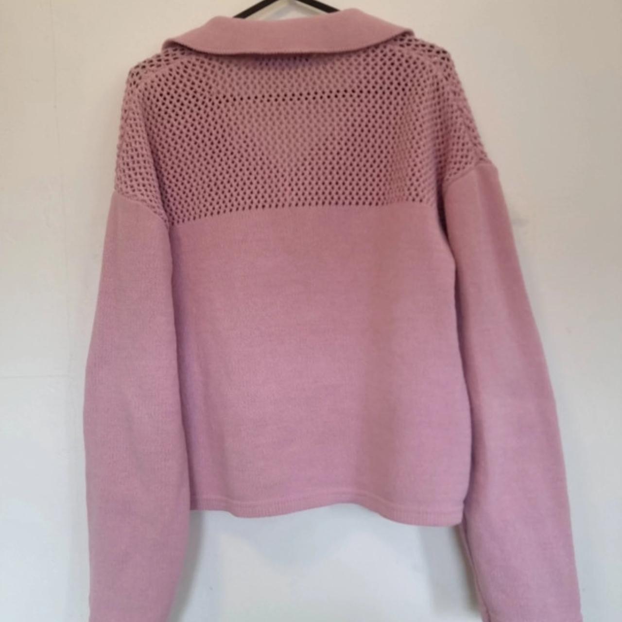 Zara Women's Pink Jumper Depop