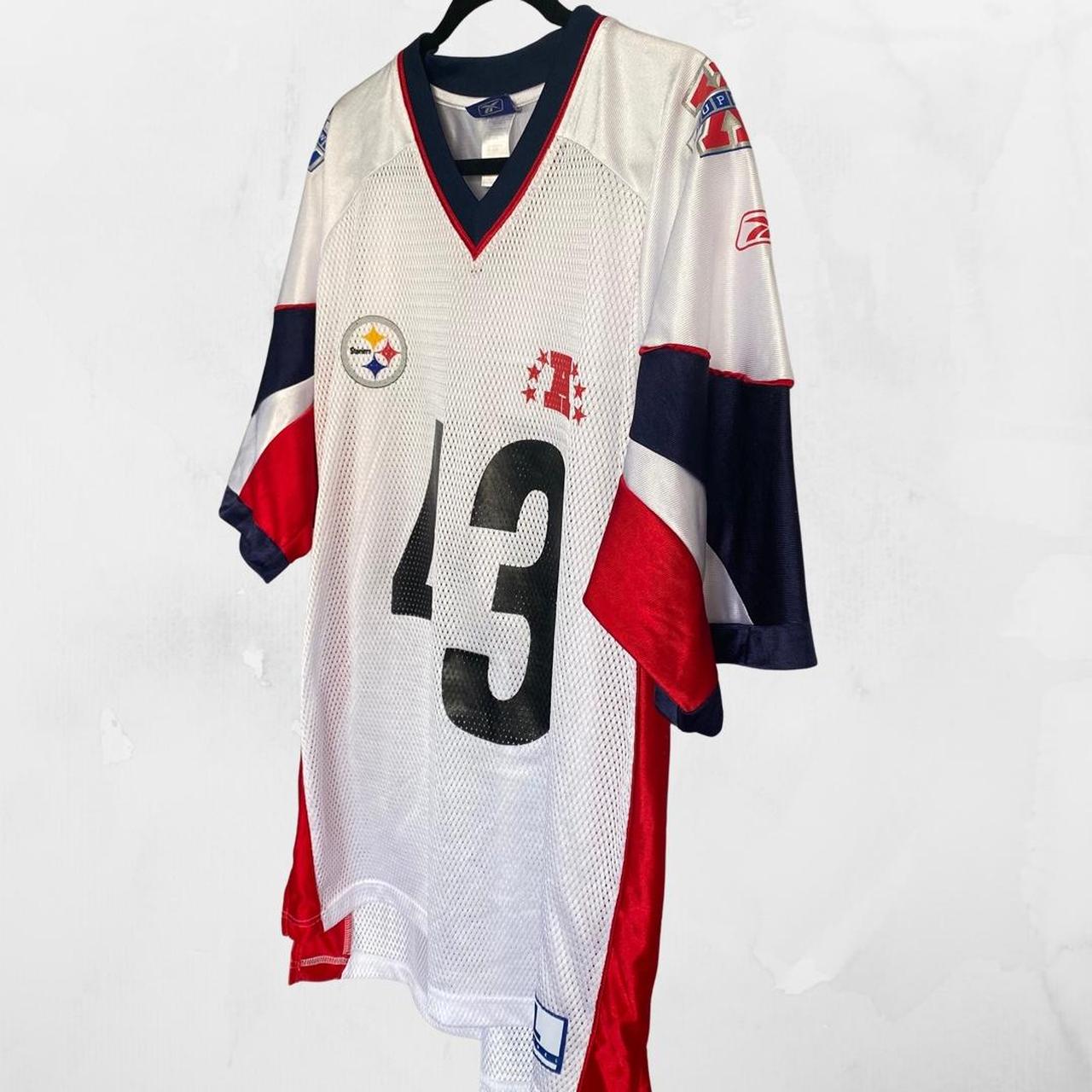 Vintage Reebok NFL Pittsburgh Steelers Troy Polamalu - Depop