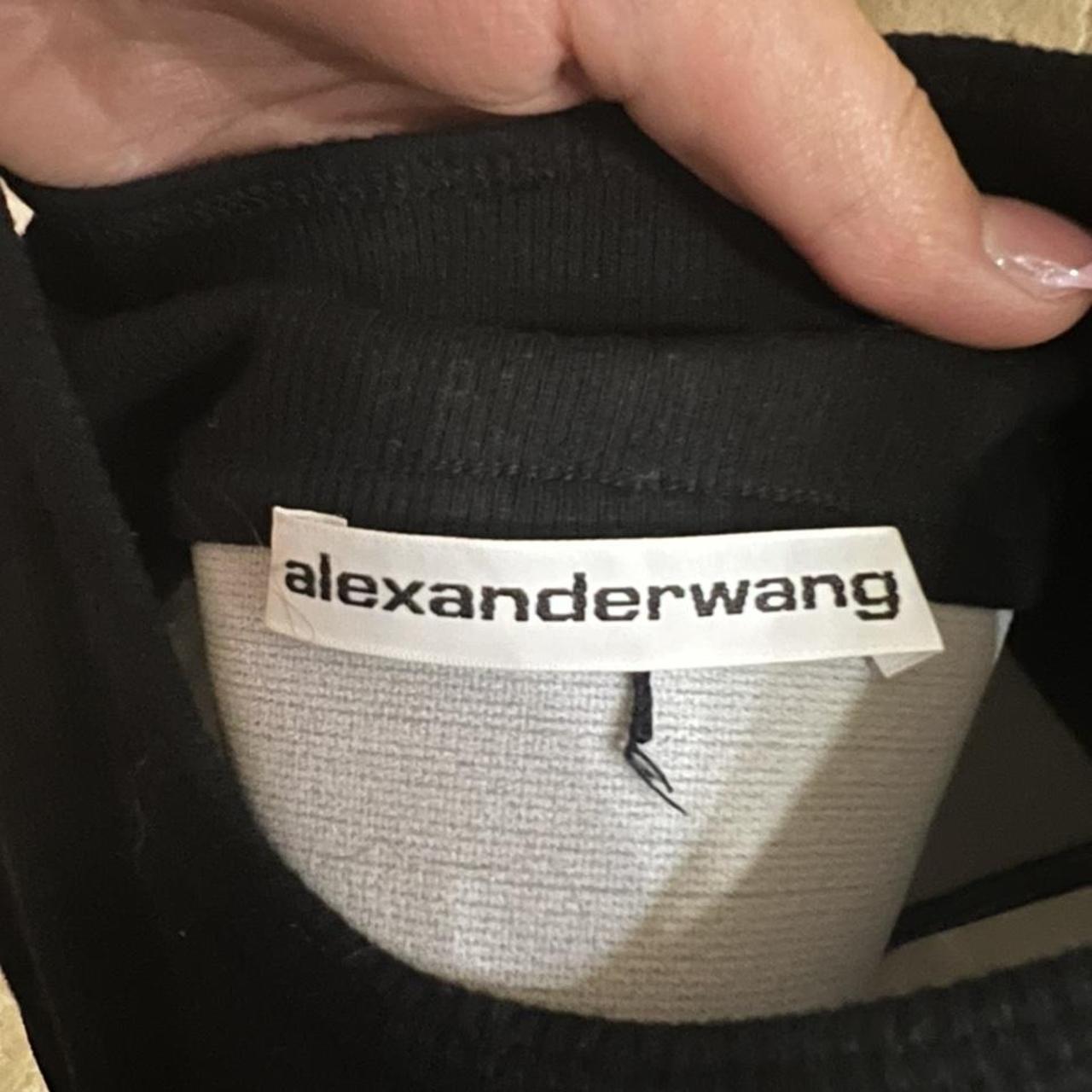 Alexander Wang Logo Elastic Bra in Ribbed | Depop