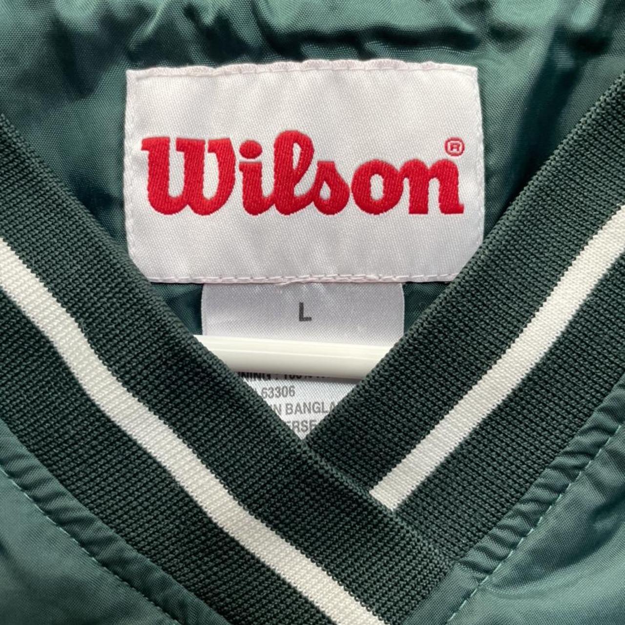 Vintage Wilson Baseball warm jacket. Pockets on the... Depop