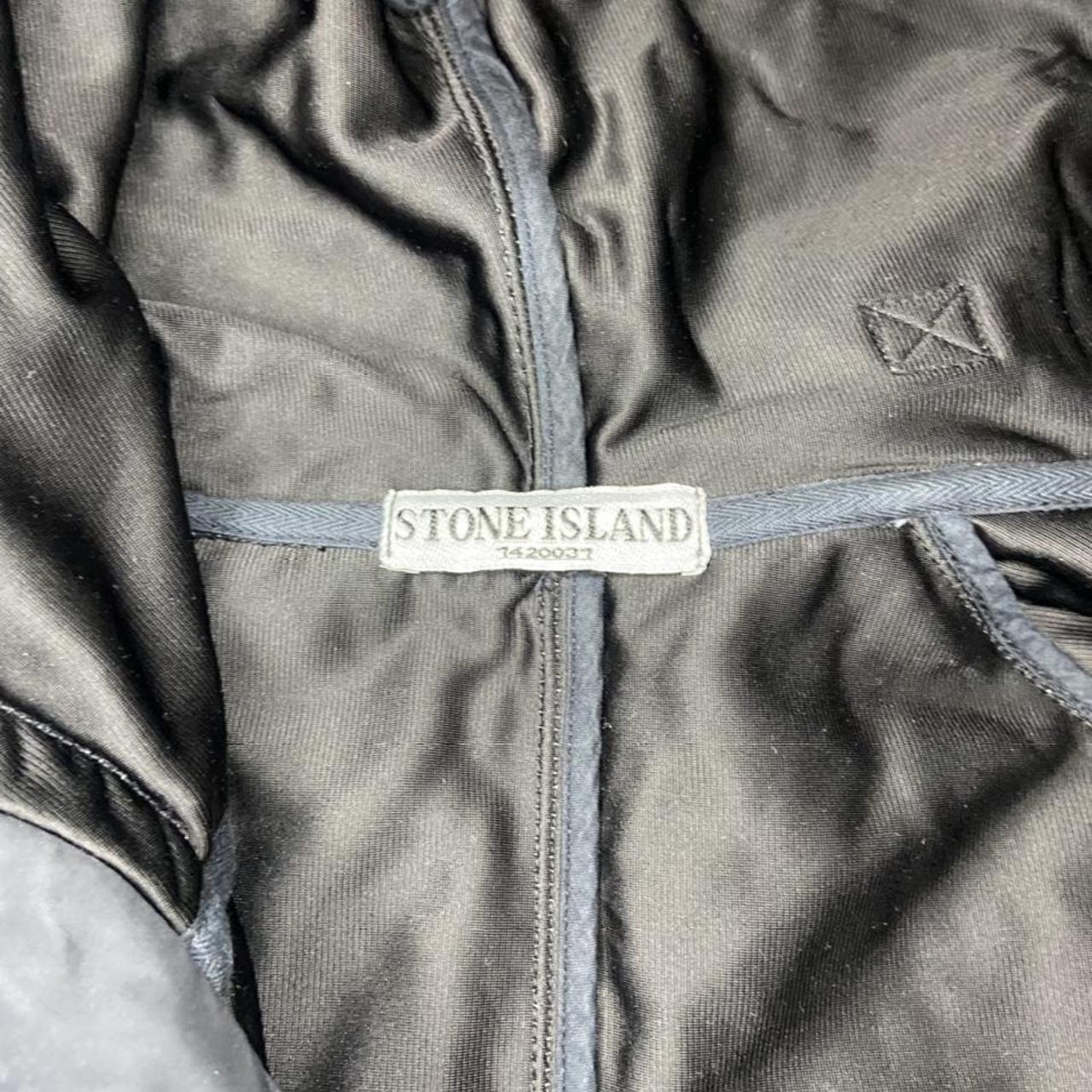 Vintage Stone Island jacket - Black with Shimmer... - Depop