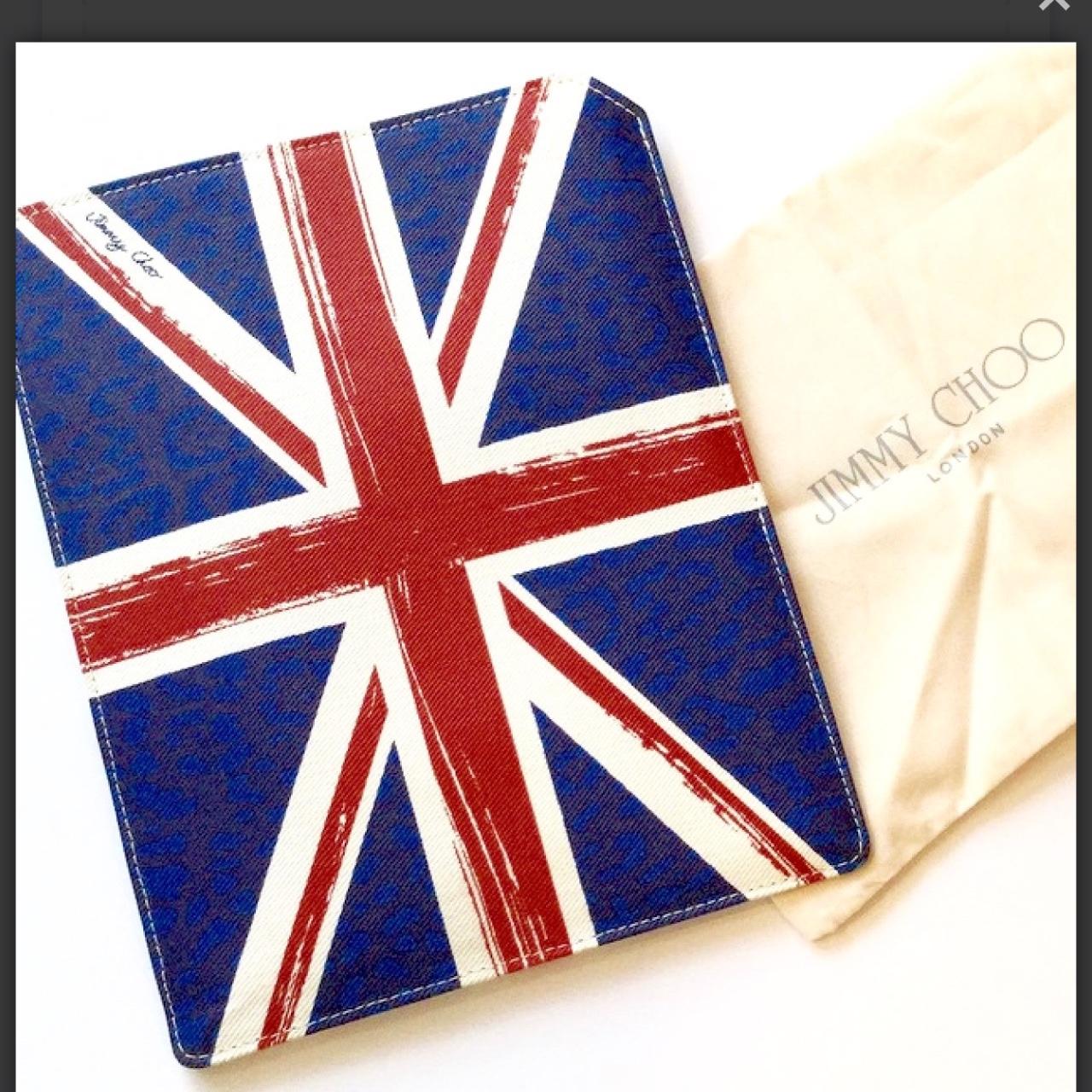 Like New, JimmyChoo British Flag Ipad/Tablet Case... Depop