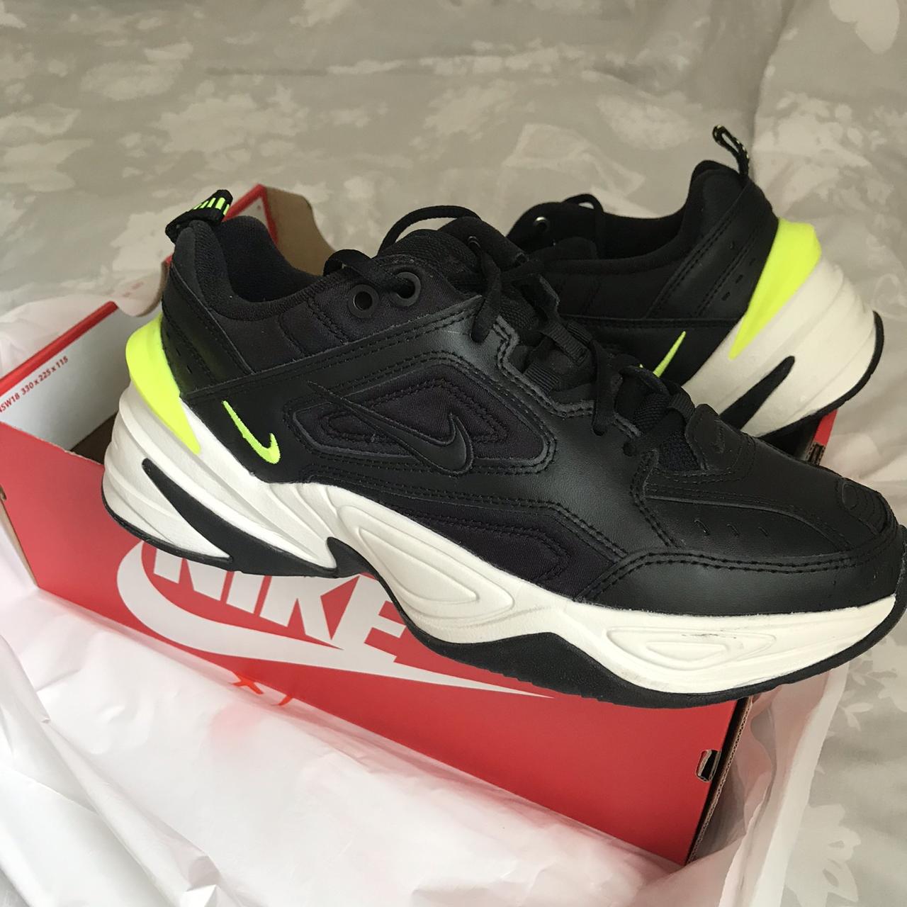 nike m2k tekno black volt