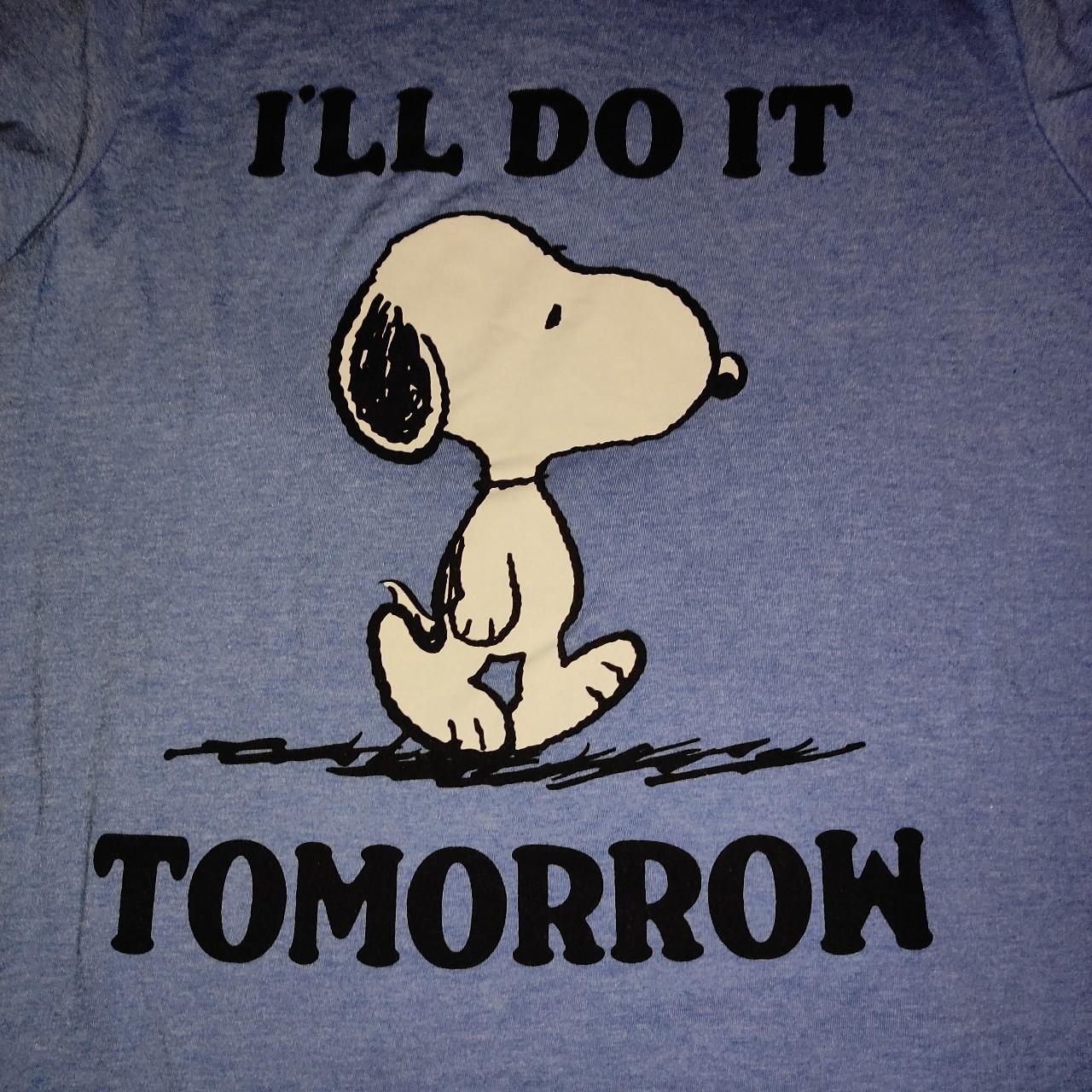 Snoopy I'll do it tomorrow graphic shirt. Brand Depop