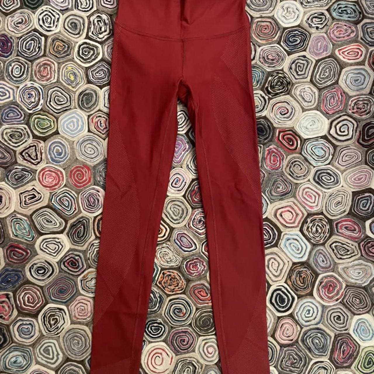 Lululemon Women's Red Leggings Depop