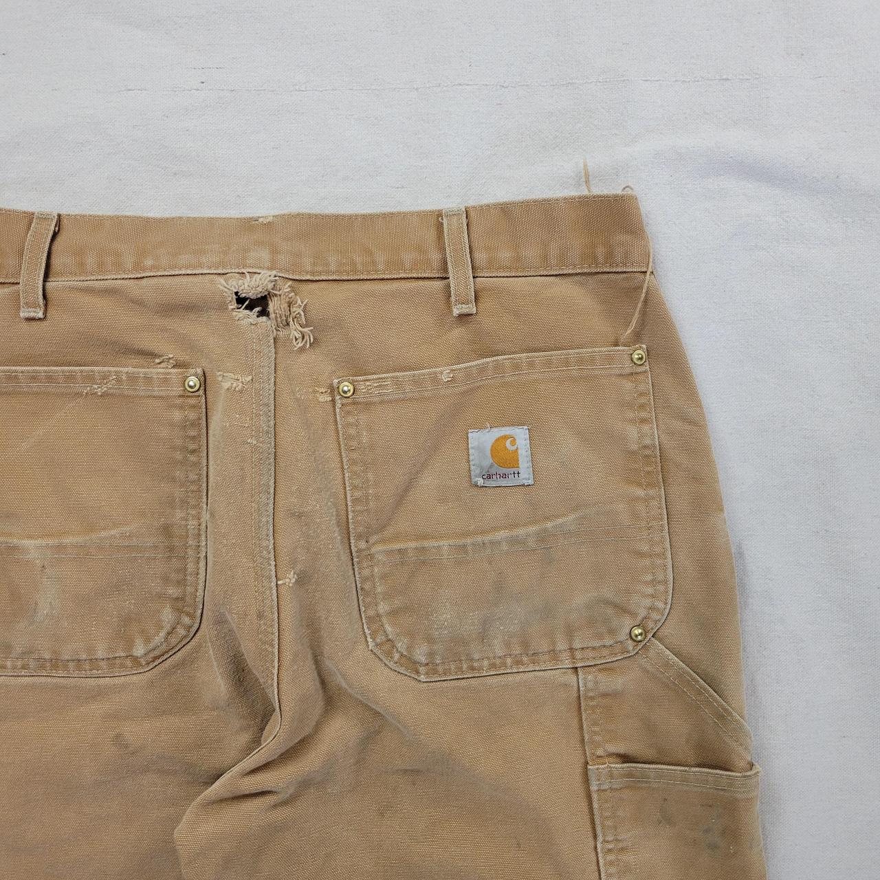 Vintage Carhartt double knee carpenter jeans... - Depop