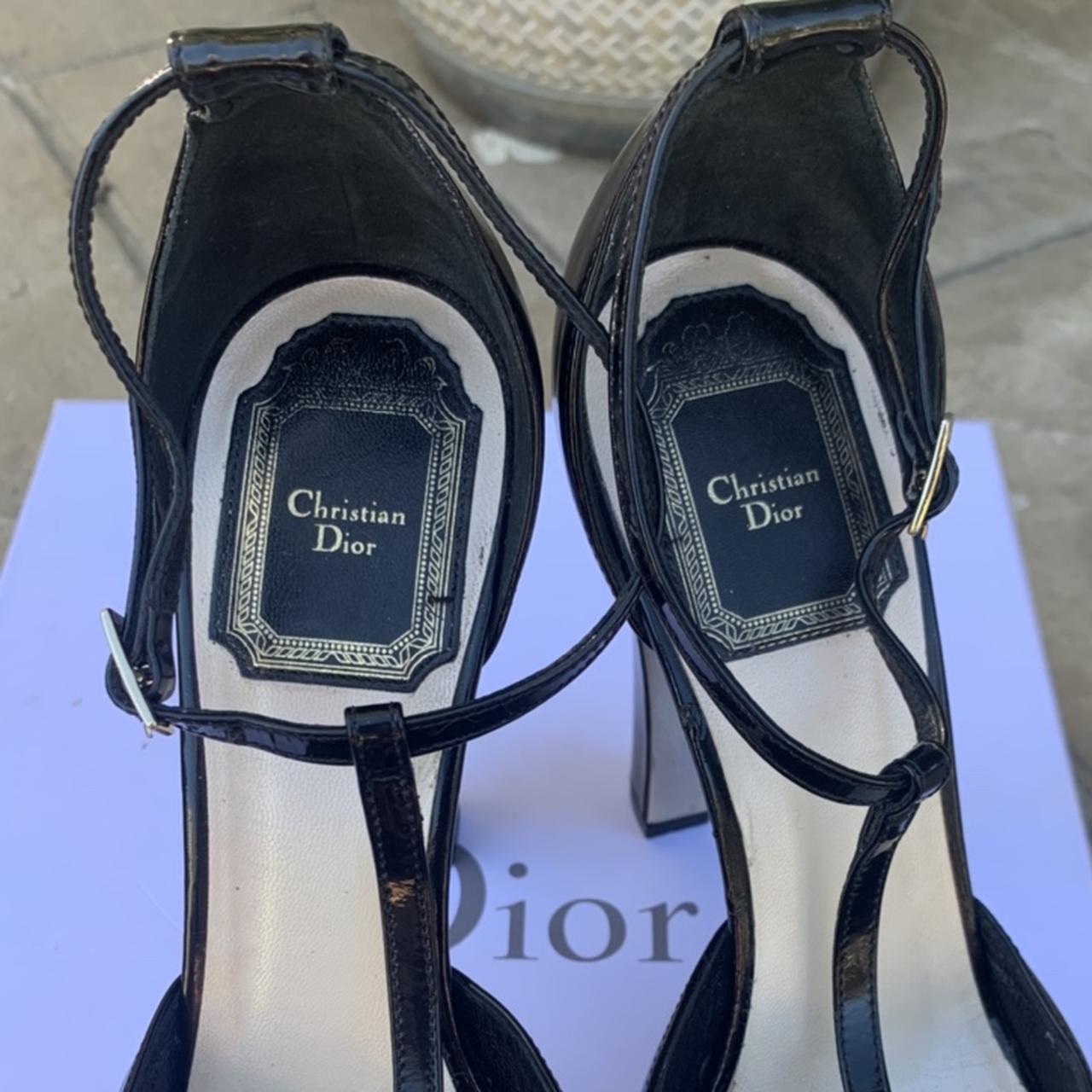 Authentic Christian Dior patent leather heels.... - Depop