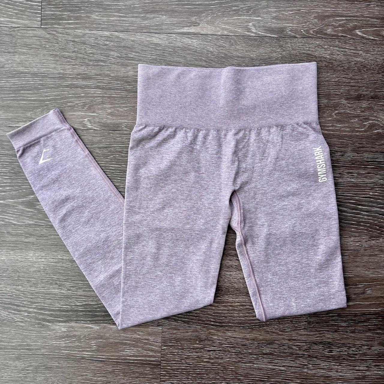 Gymshark adapt marl leggings in mallow purple size - Depop