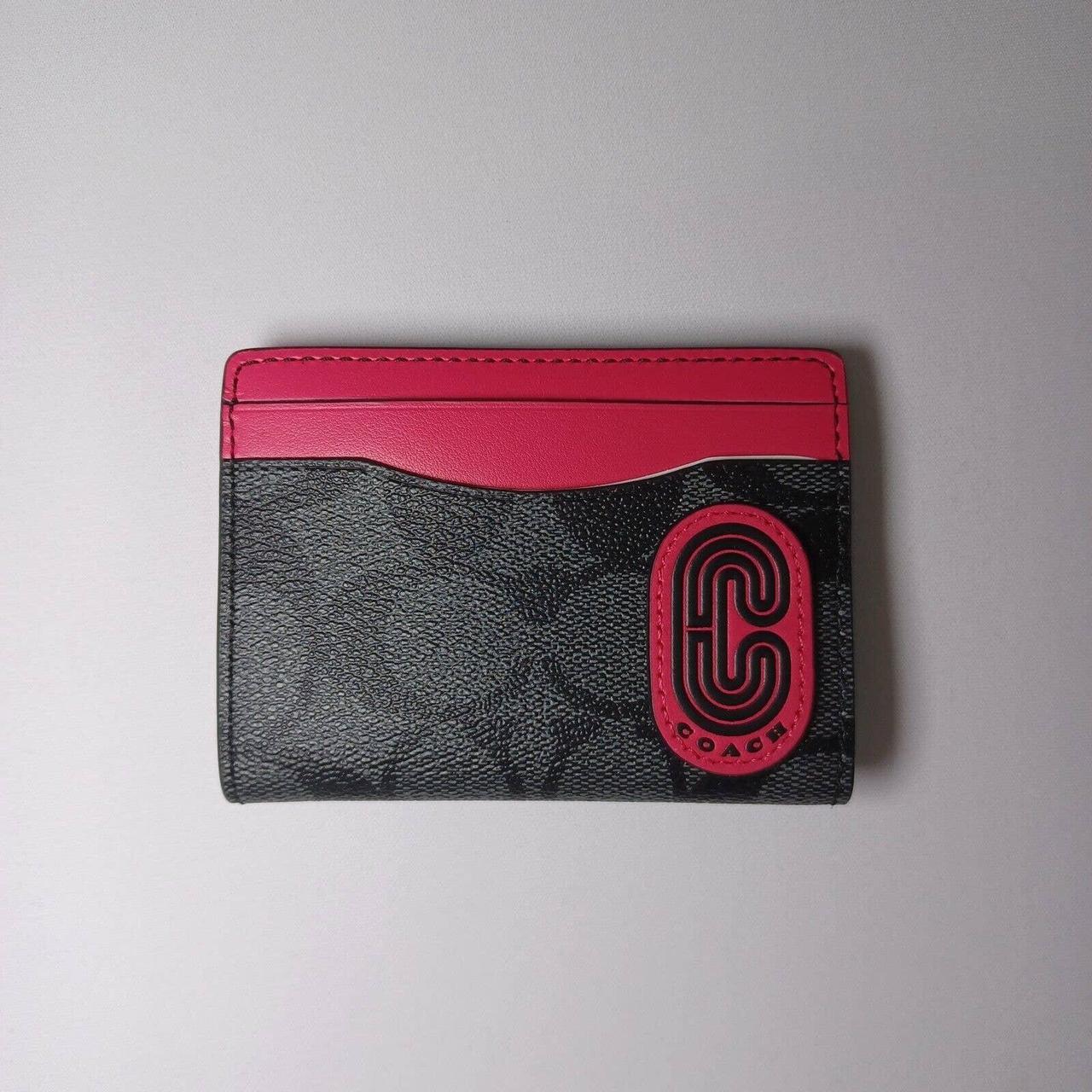 Card case in discount colorblock signature canvas