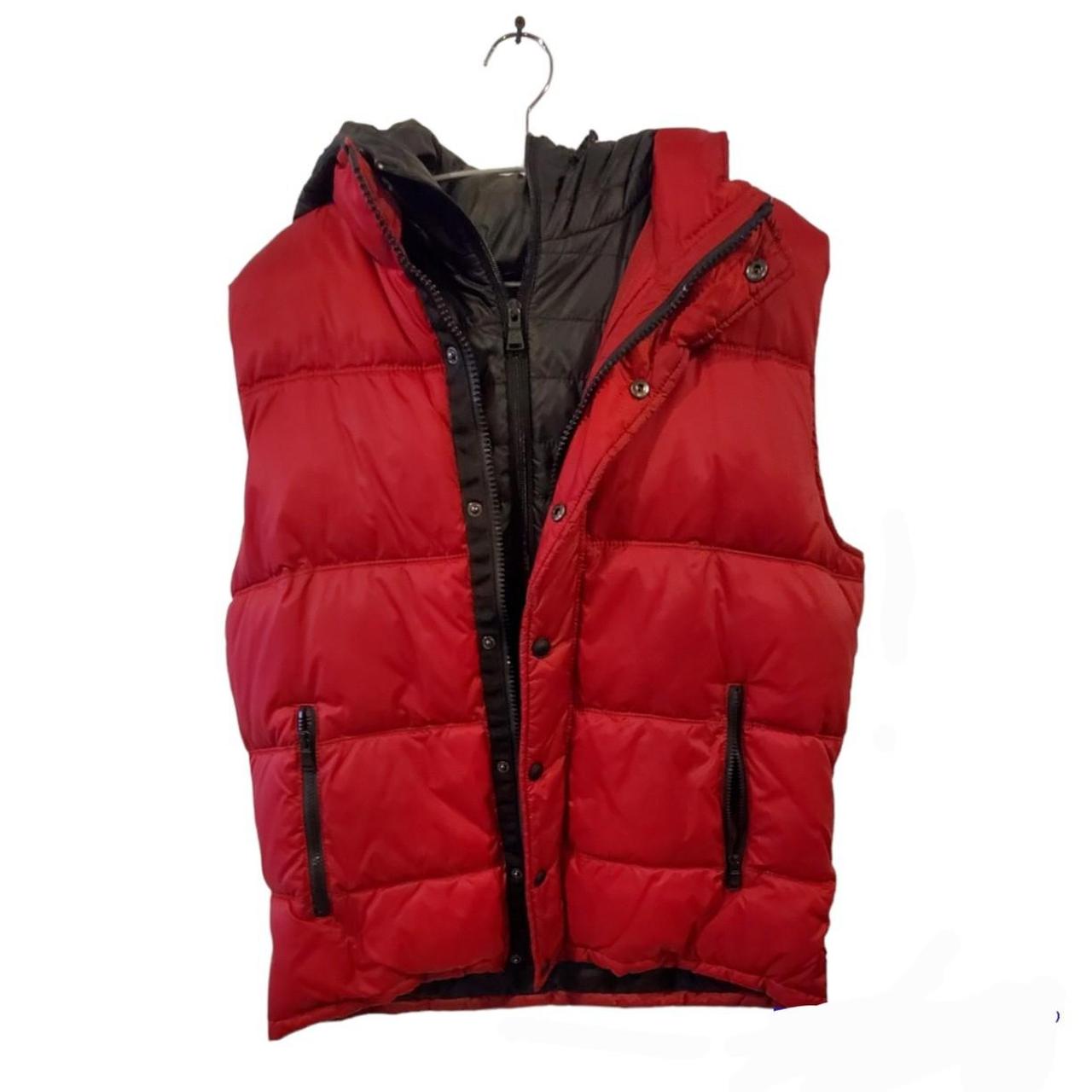 Express Men's Red Gilet | Depop