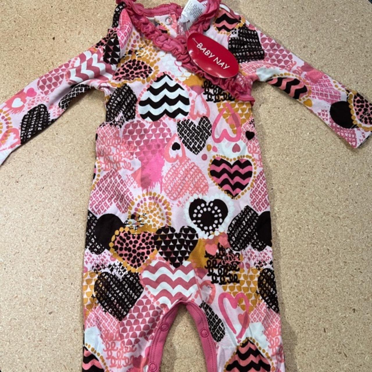 Fashion Baby Pink and Black Sleepsuits-babygrows