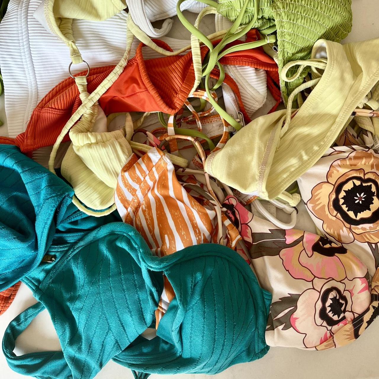 Bundle of bikinis The lot of 50 Mostly size 8 Mix... Depop