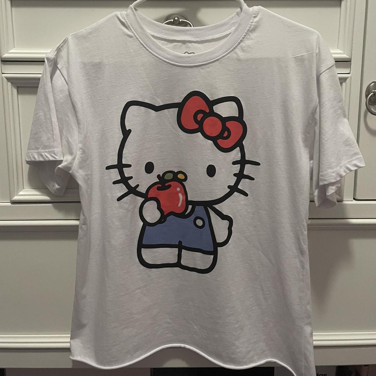 Hello kitty/Sanrio t-shirt of Hello Kitty with an... - Depop