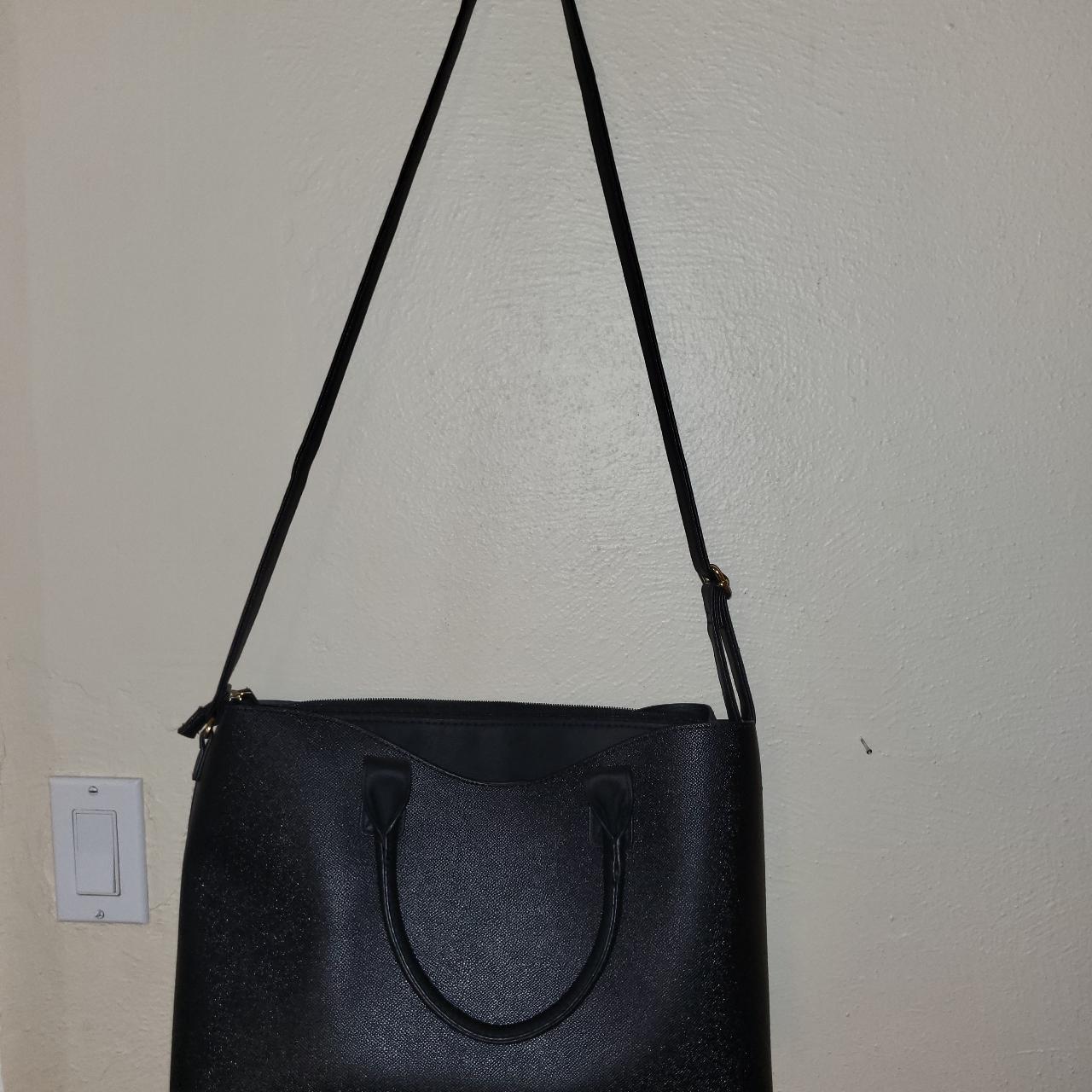 Primark black strap purse crossbody adjustable faux... Depop