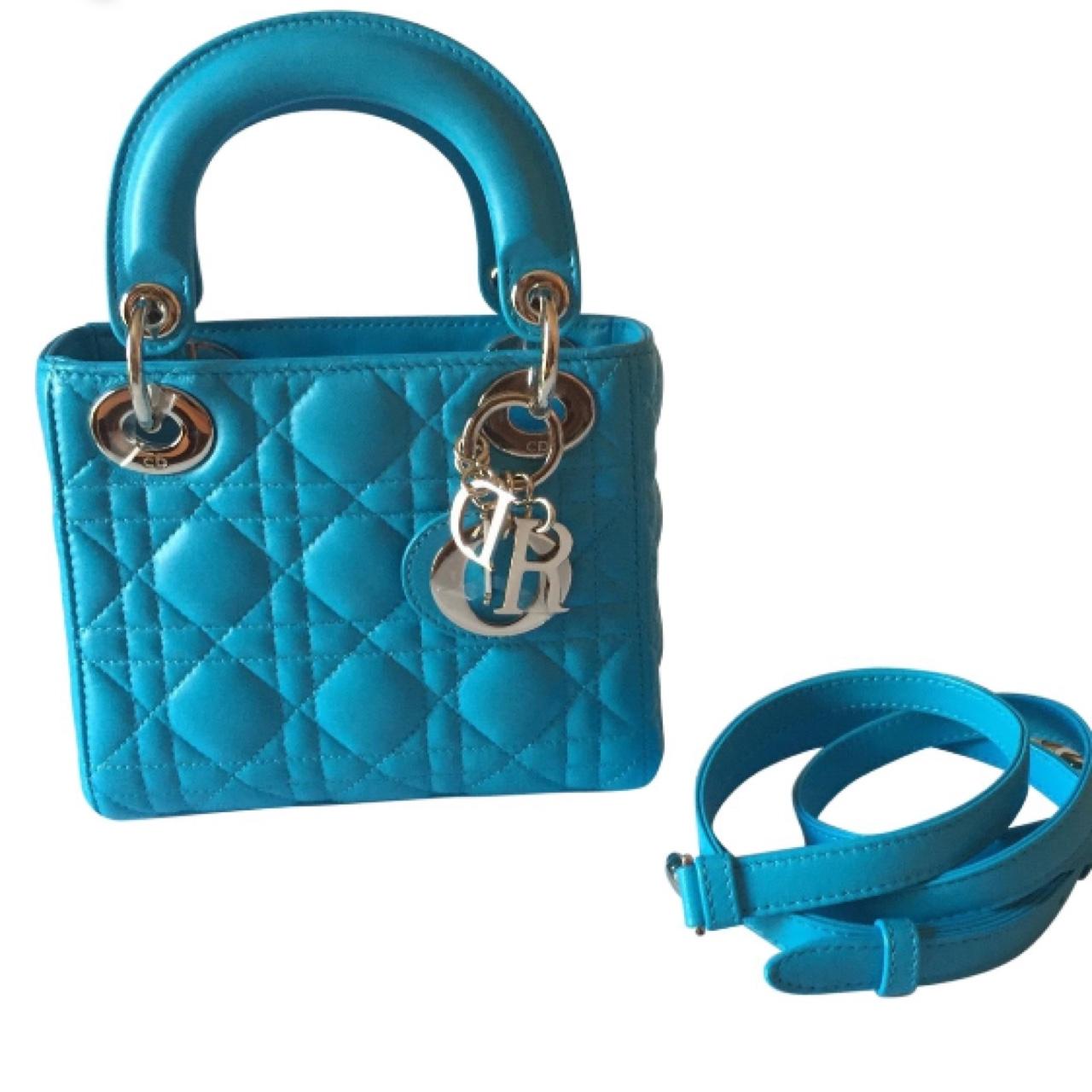 Mini lady best sale dior blue