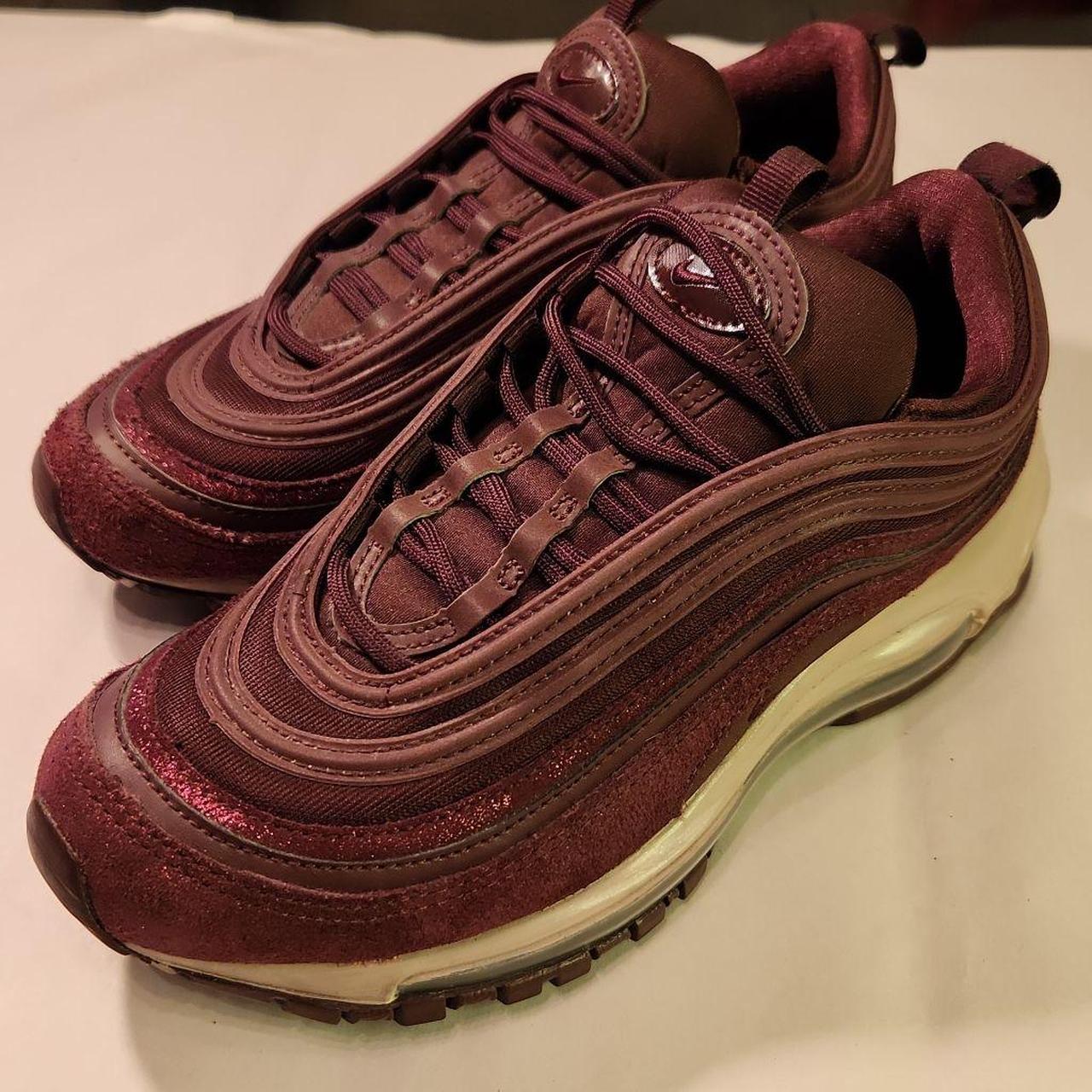 Air Max 95 Burgundy Crush. Gently used and clean. ... - Depop