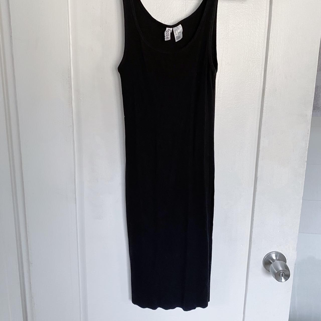 Cutest little black bodycon dress from H&M. tank top... Depop