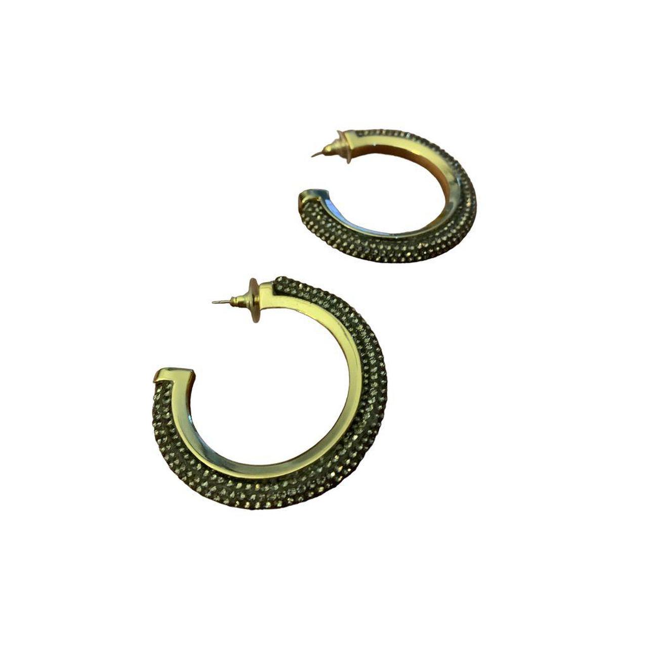 Product Image 3 - Jessica Simpson Rhinestone Hoop Earrings