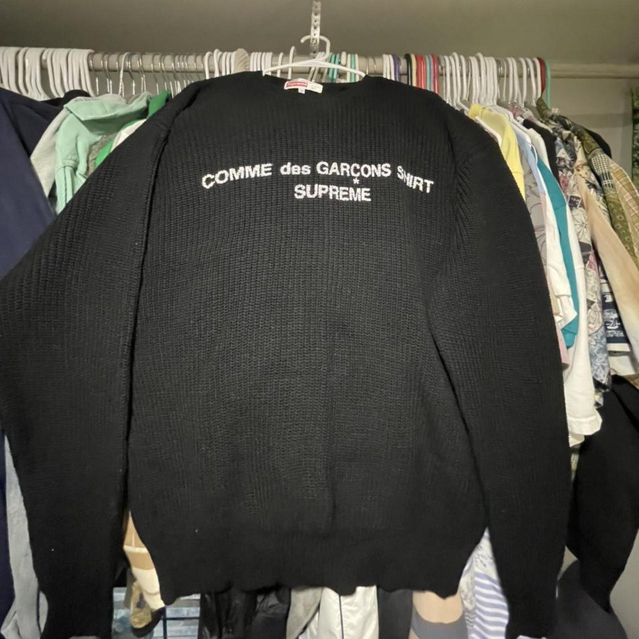 Cdg shops supreme knit