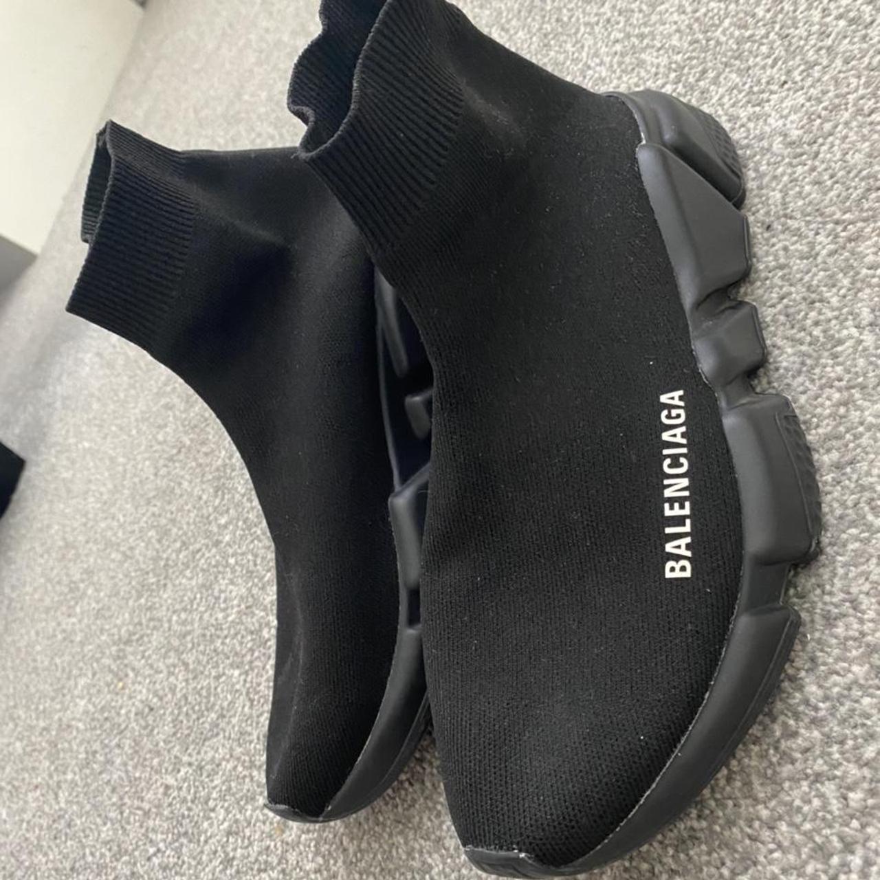 Authentic size 4 balenciaga sock boots Open to... Depop