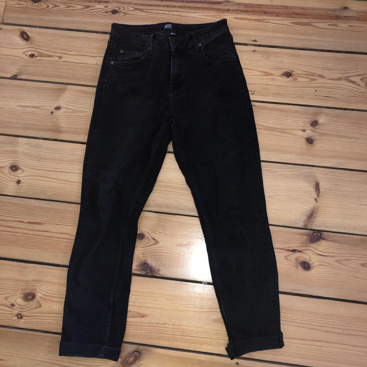 Black BDG mid rise jeans from Urban Outfitters, worn... - Depop