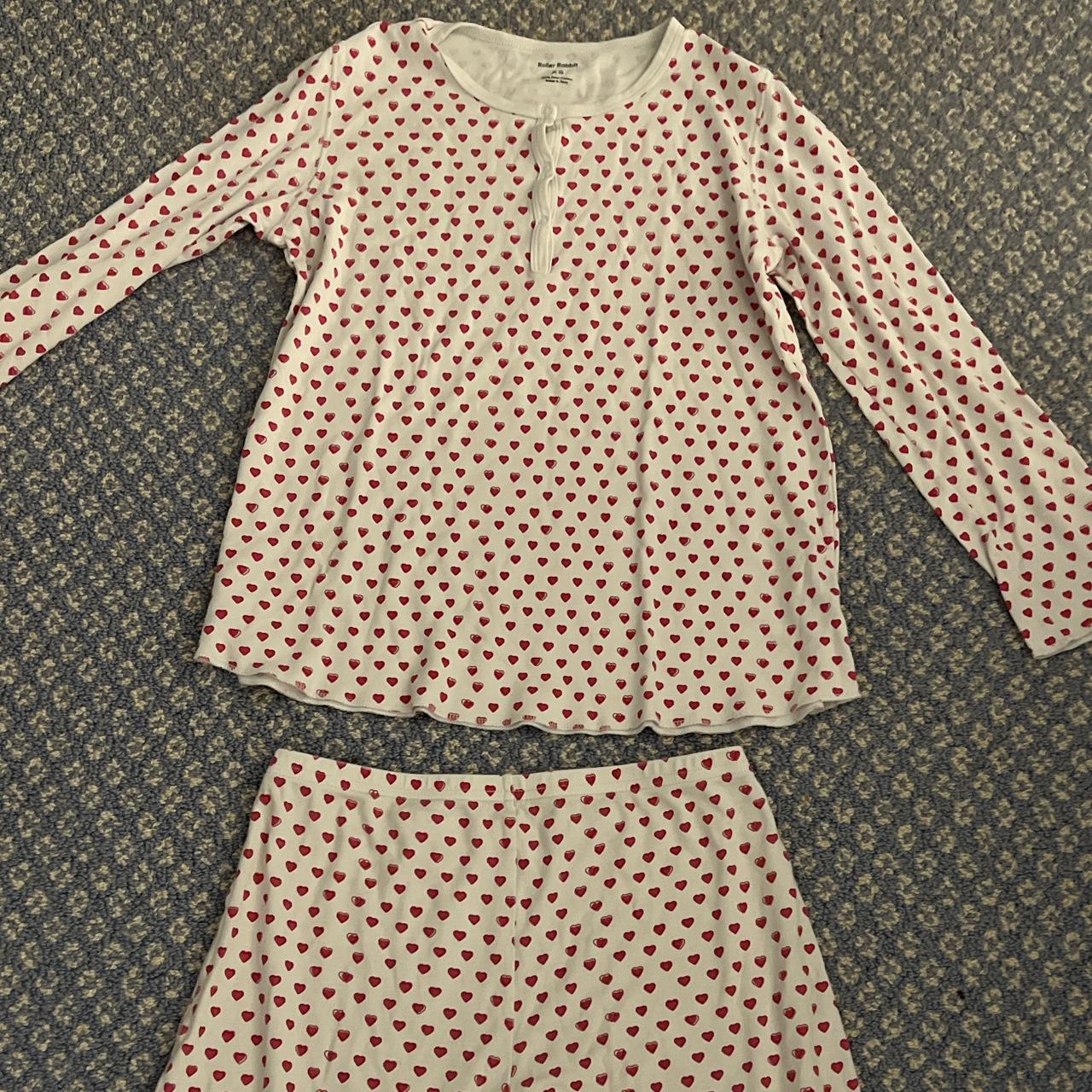 Roller Rabbit pink heart pajamas , size XS women’s ,... Depop