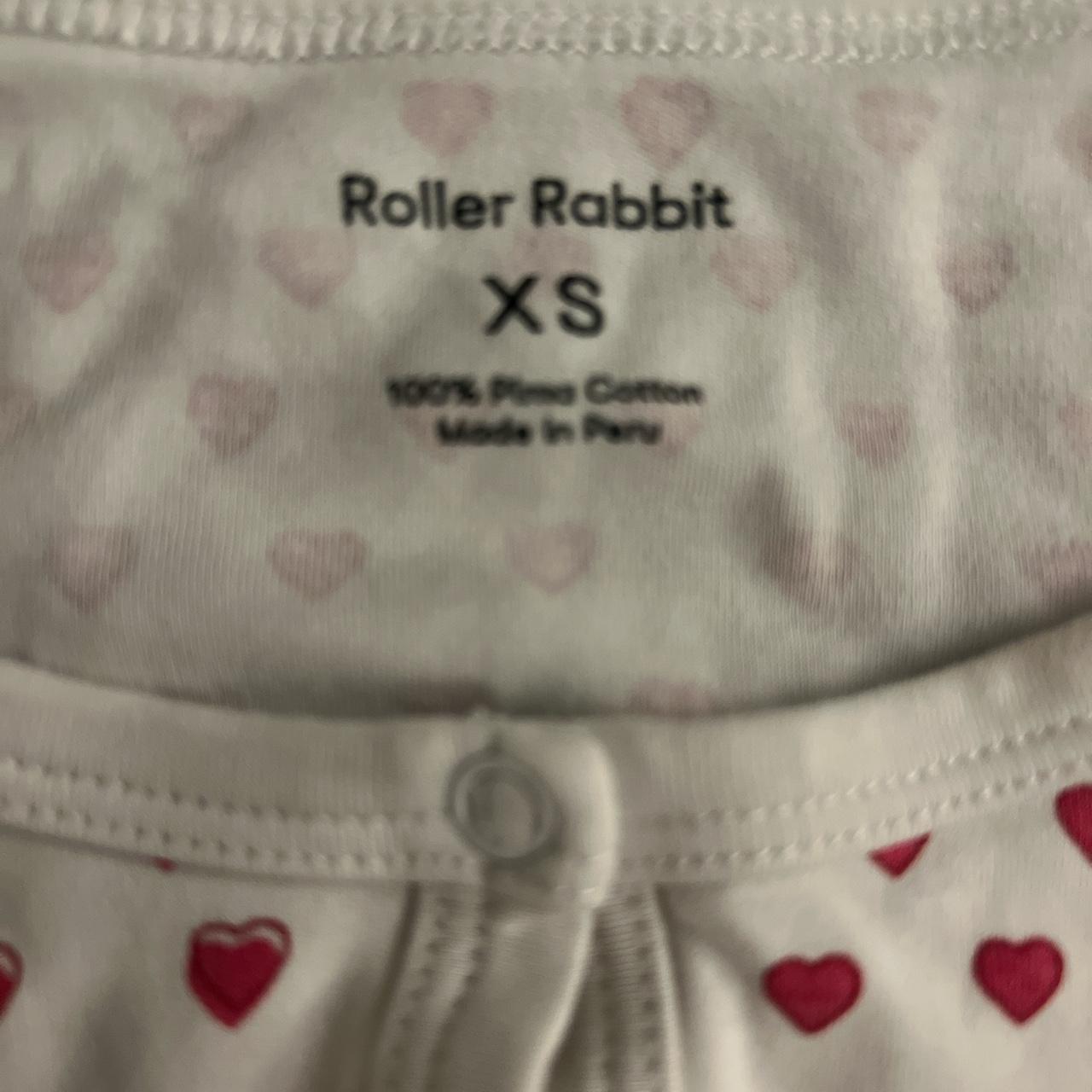 Roller Rabbit pink heart pajamas , size XS women’s ,... - Depop