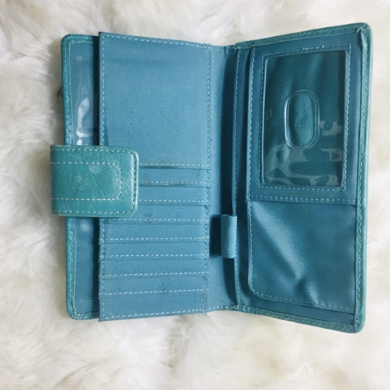 Fossil leather wallet multi color multi Depop