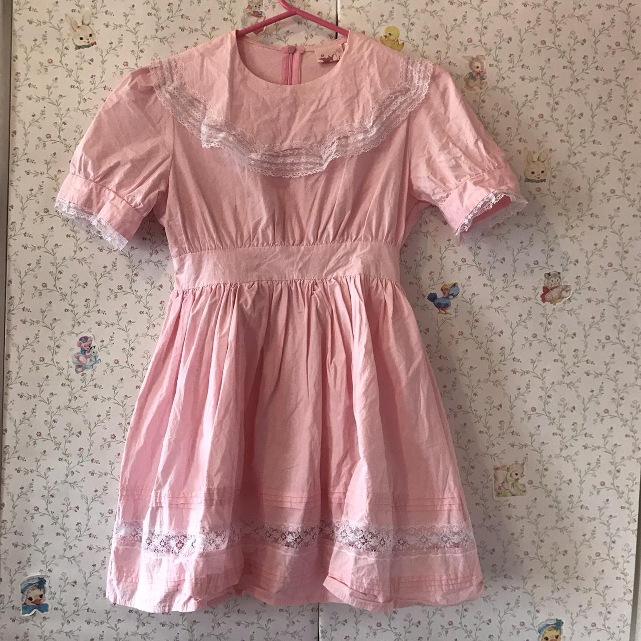 The Lolitacore dress Angelic Peiliee pastel pink... - Depop