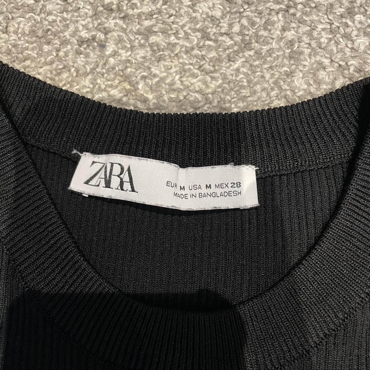 Zara Women's Black Vest | Depop