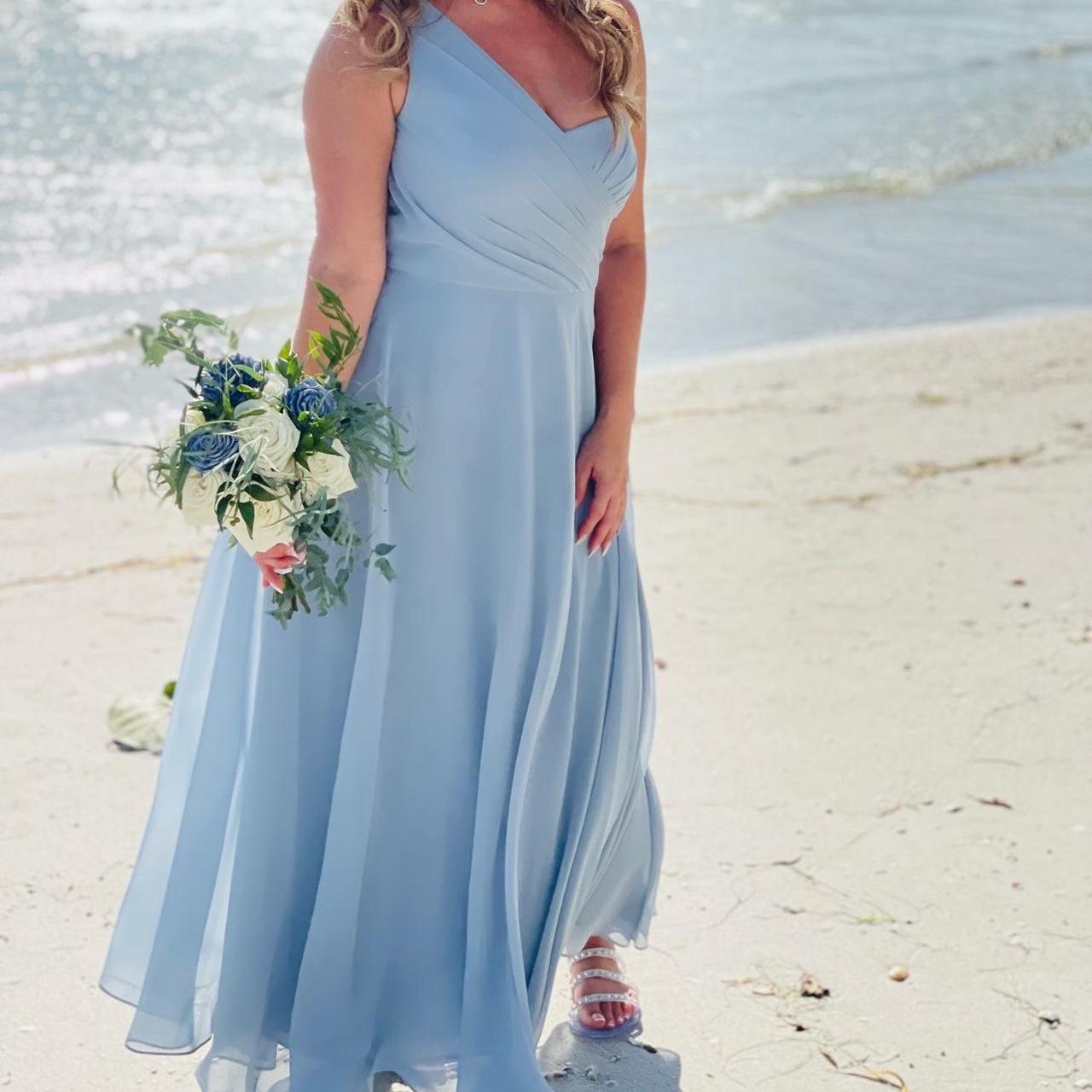 Light blue outlet dress flowy