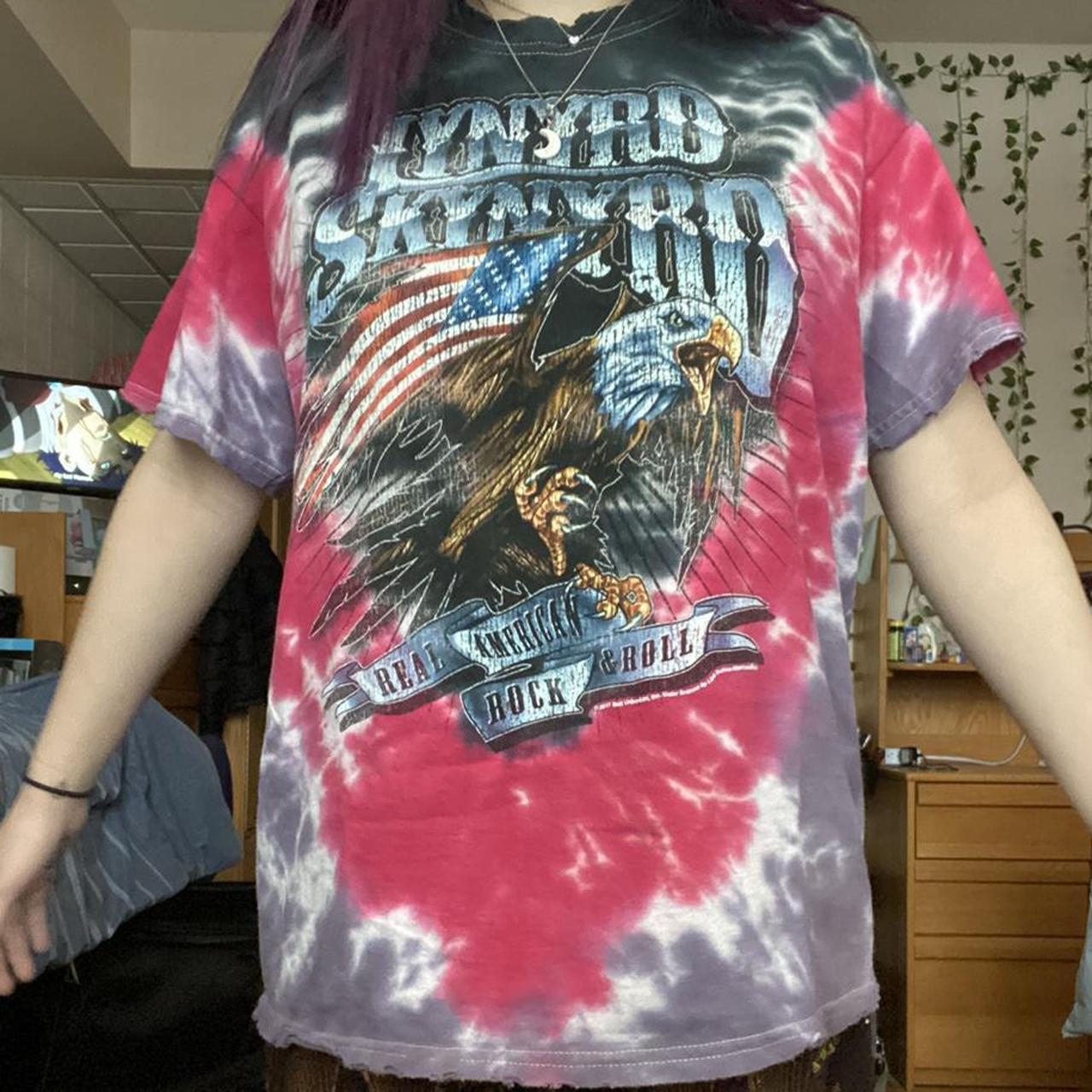 lynyrd skynyrd t shirt tie dye