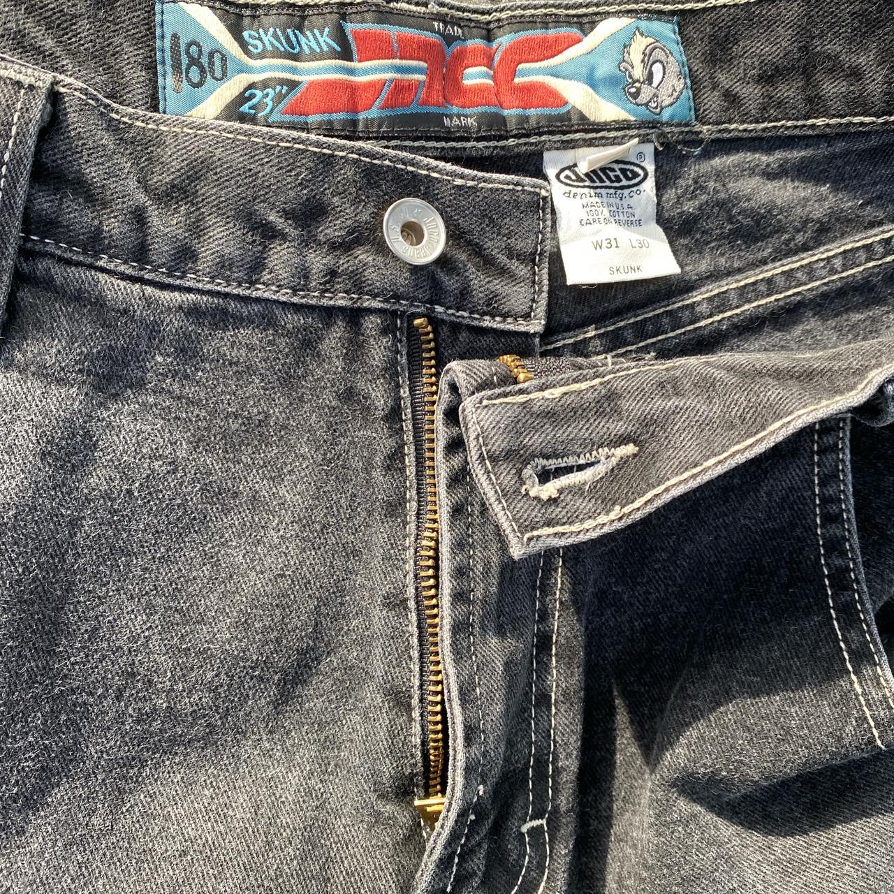 90s Skunk Jnco jeans 31x30 (ankles have been cut)... - Depop