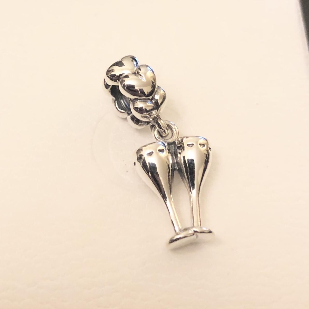 Pandora champagne sale glass charm