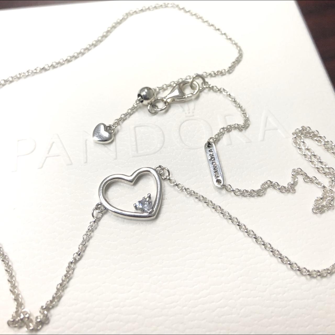 Pandora asymmetric hearts deals of love necklace