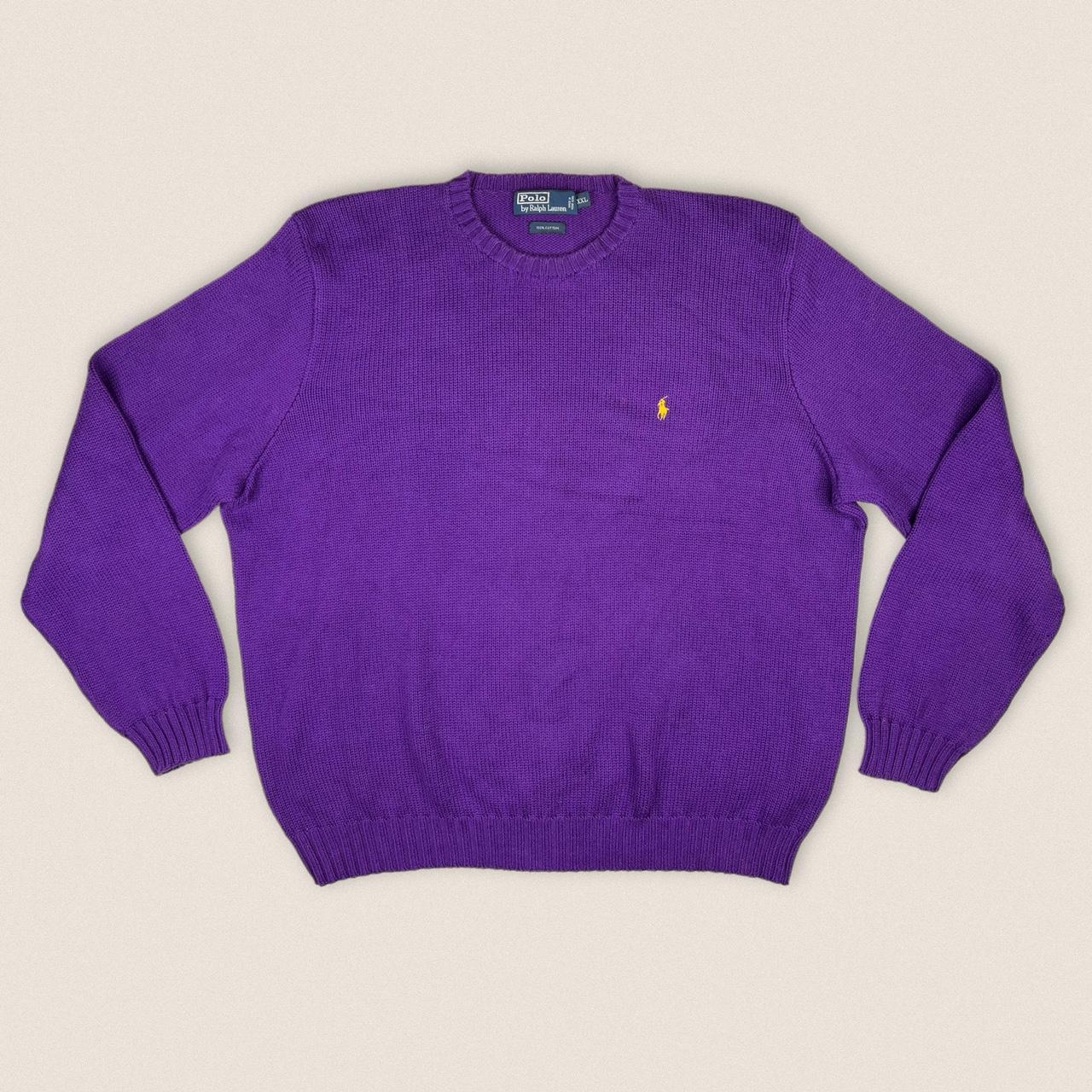 Polo Ralph Lauren Men's Purple Jumper | Depop