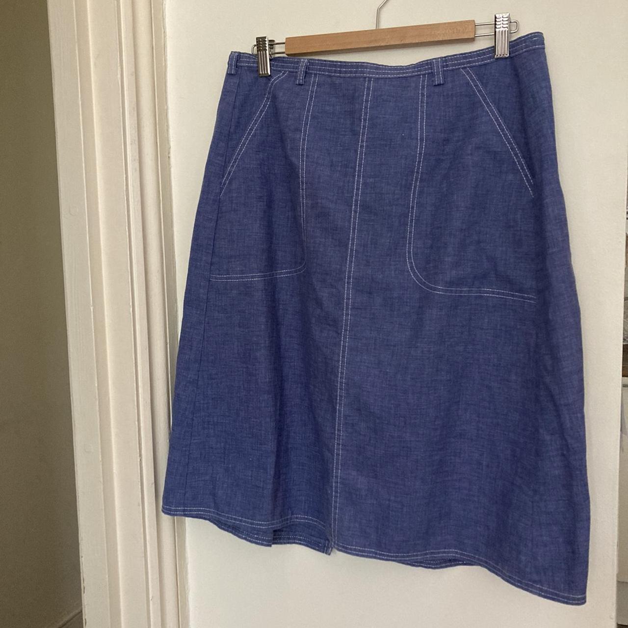 Sears Women's Blue Skirt | Depop