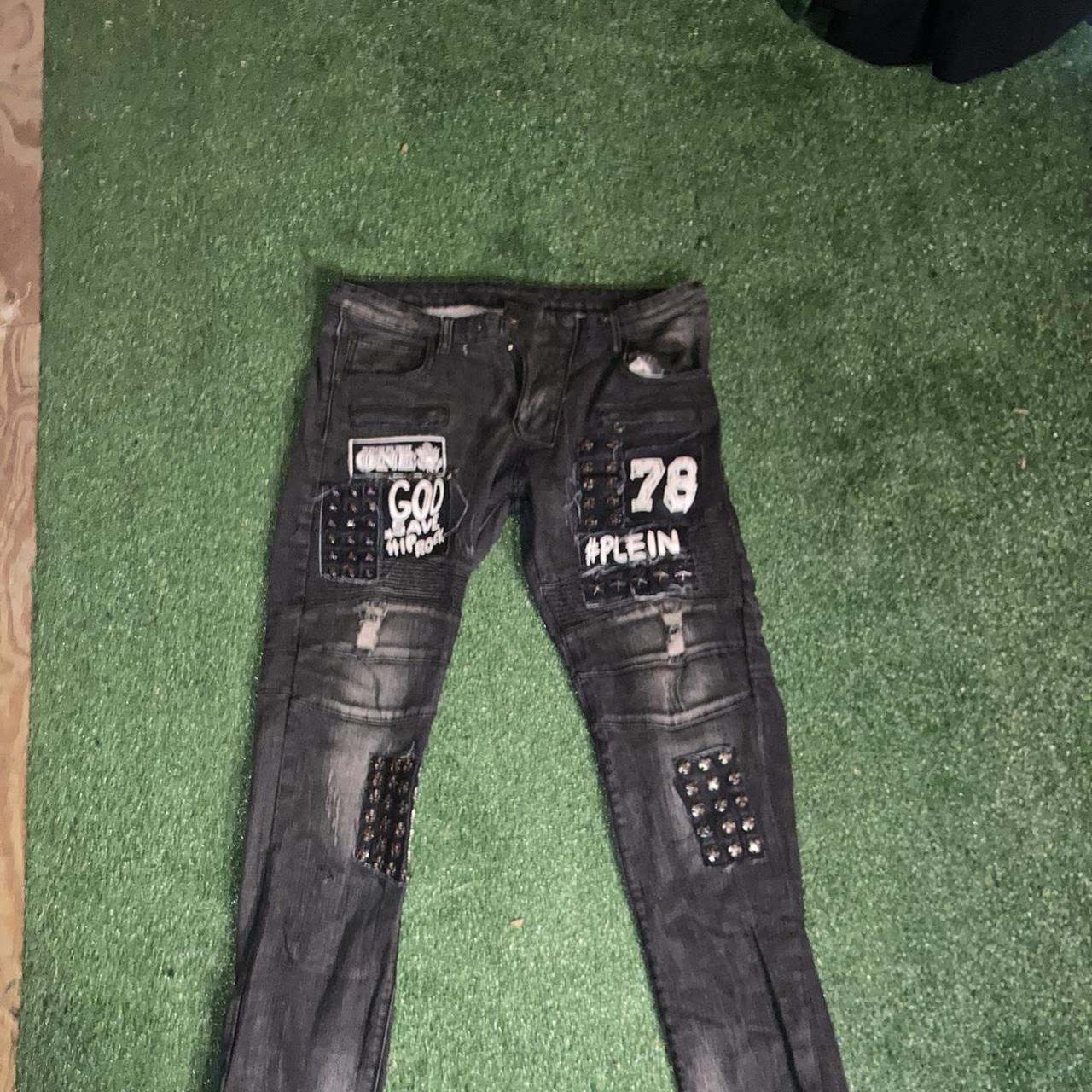 Custom best sale patched jeans