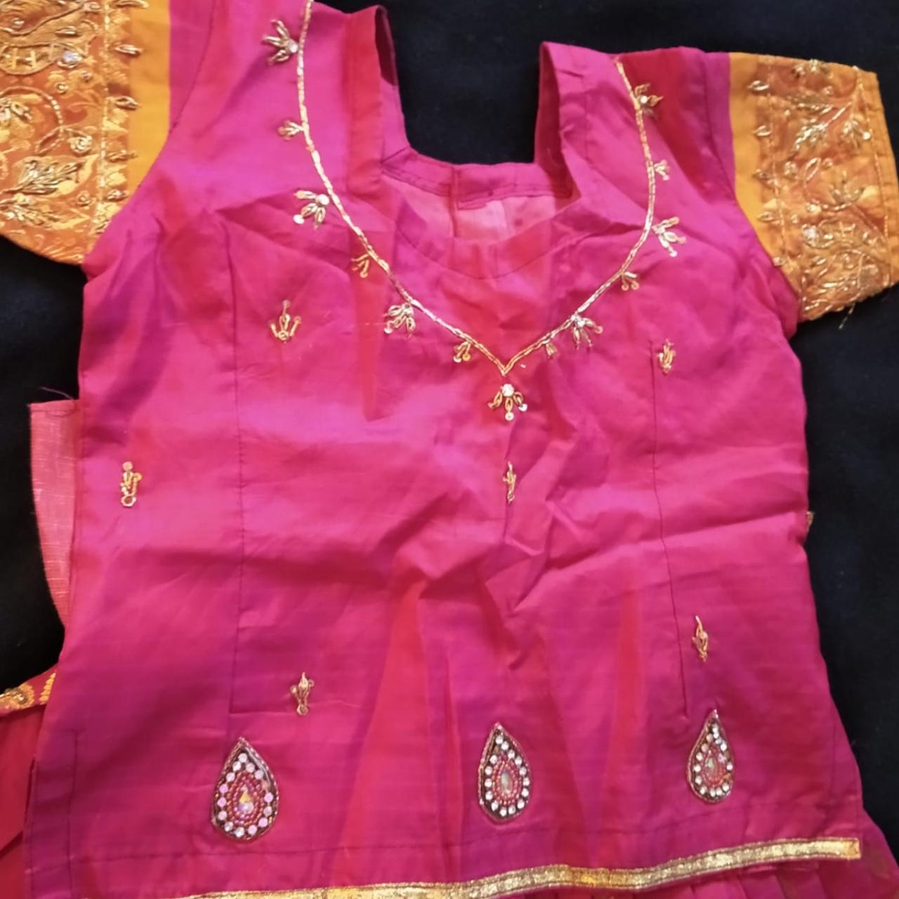 Girl's traditional south indian party wear long... - Depop