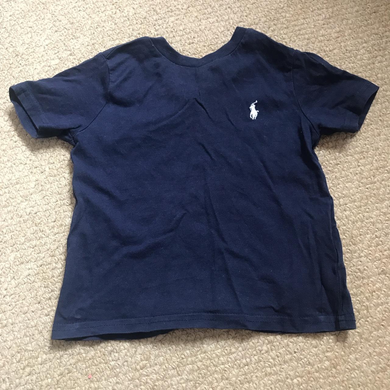 Baby Ralph Lauren Navy Blue T-Shirt 12 months... - Depop