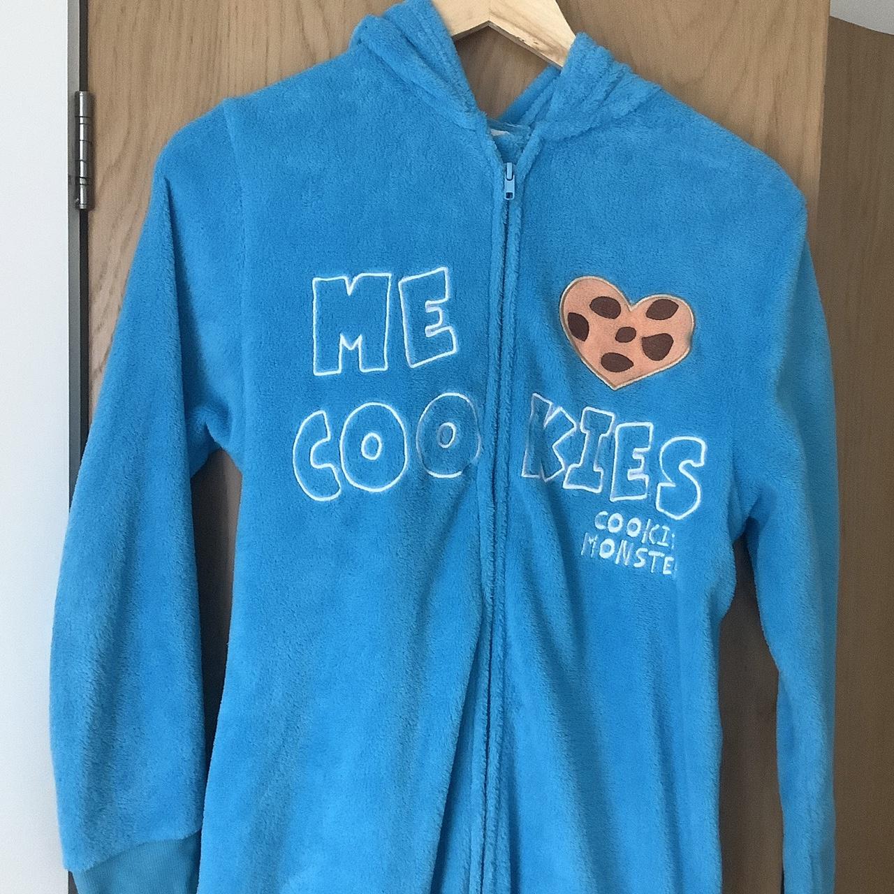 Sesame Street Cookie Monster onesie! So soft and... - Depop