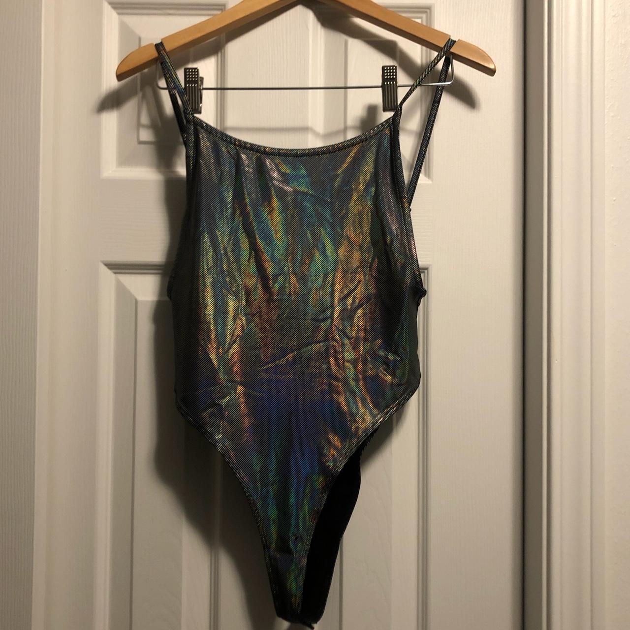 holographic bodysuit! perfect for raves! ️‍🔥 rave... Depop