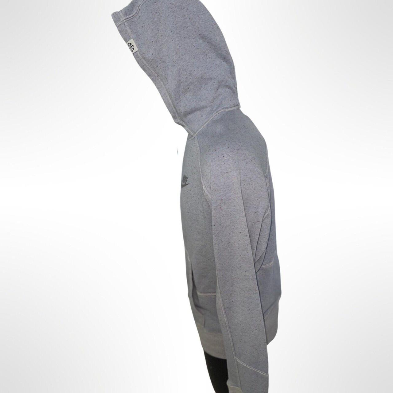 mens grey nike tape hoodie