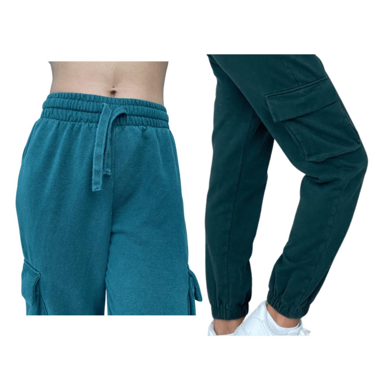 Zara Green Cargo Joggers Super soft and comfortable... Depop