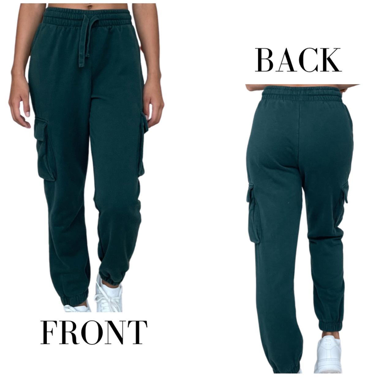 Zara Green Cargo Joggers Super soft and comfortable... Depop