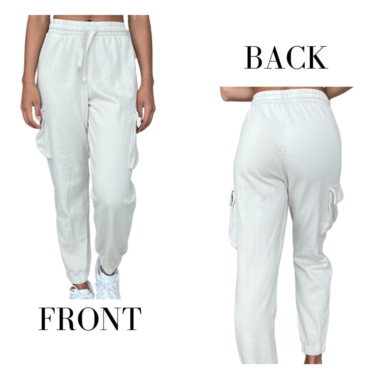 Zara Cream Cargo Joggers Super soft and comfortable... Depop