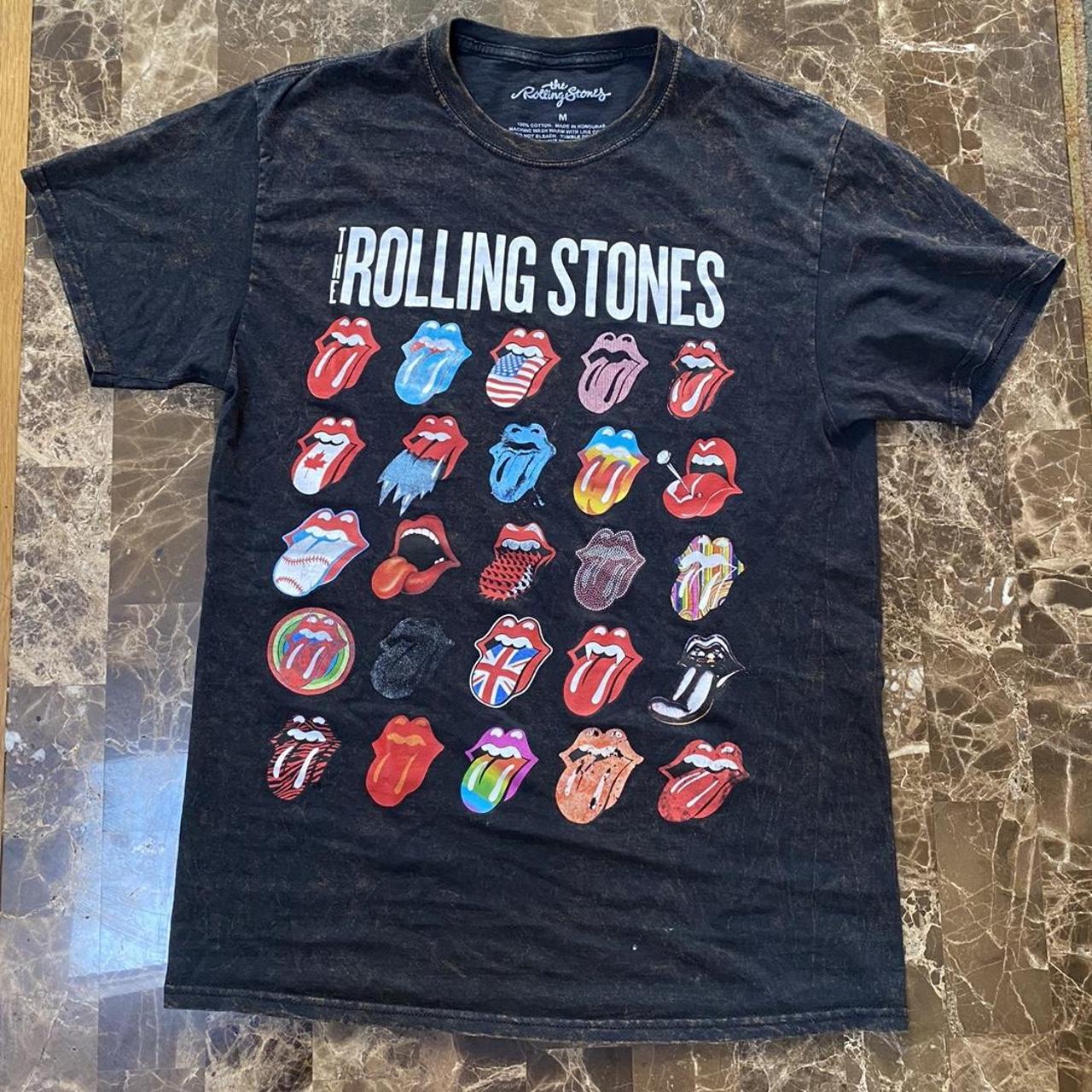 Tops, Acid Wash Rolling Stones Tshirt