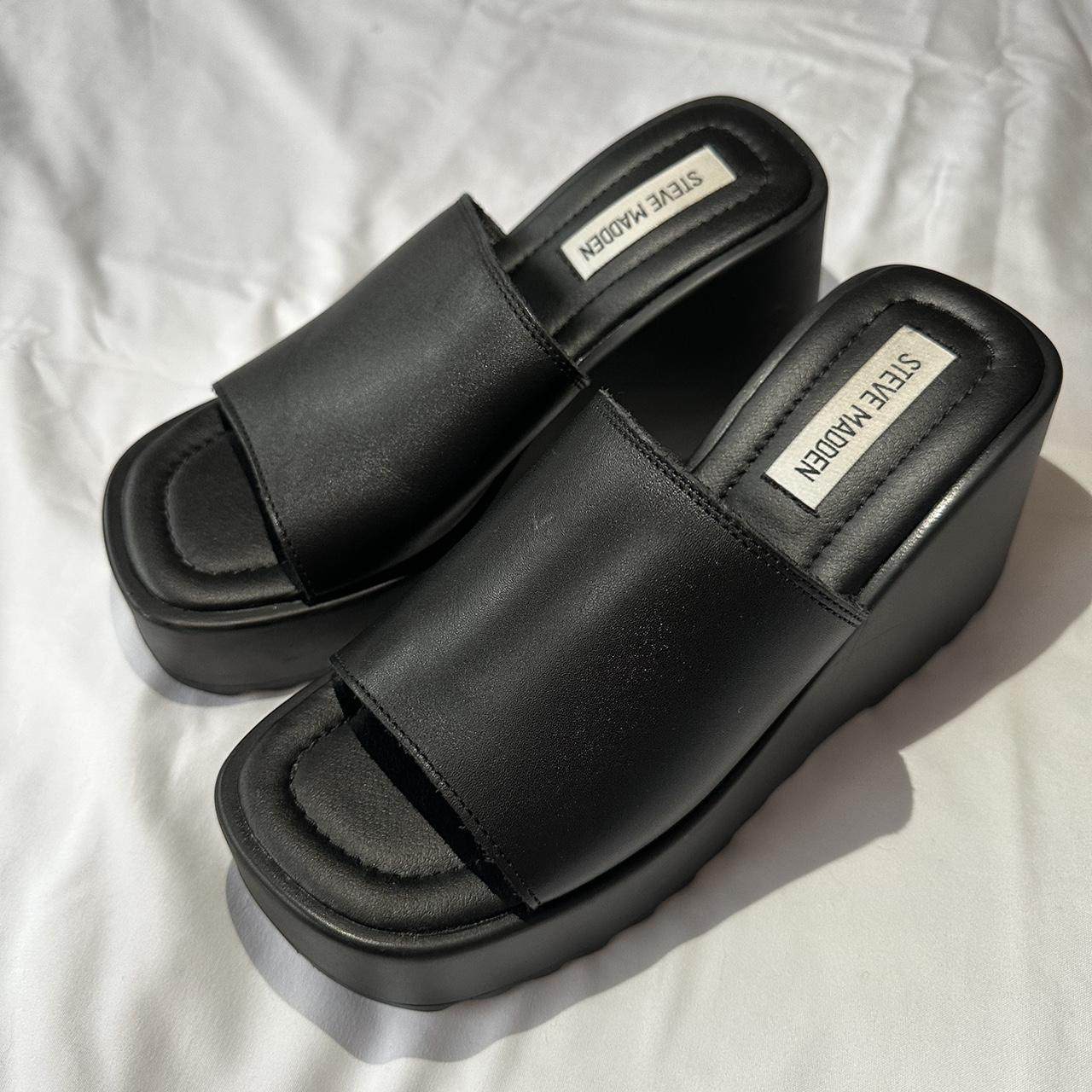 steve madden platform sandals 🖤 only worn twice and... - Depop