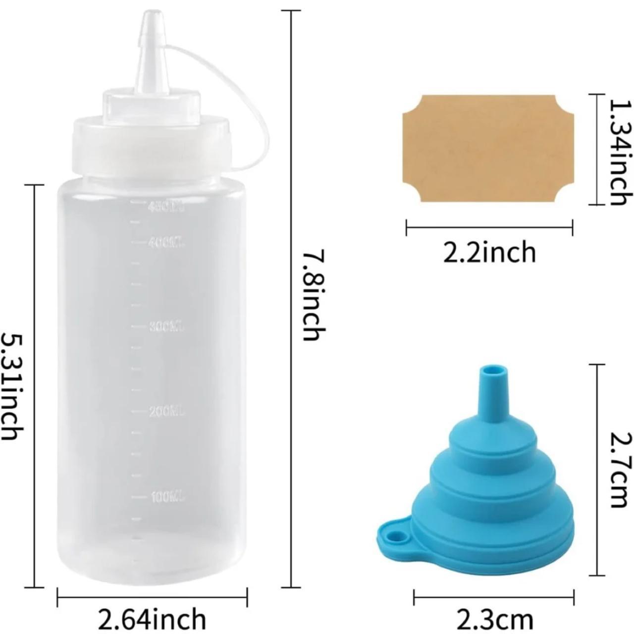 Pack Condiment Squeeze Bottles for Sauces 16oz... Depop